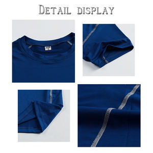 Camiseta de fitness de culturismo para hombre de alta calidad, camisetas personalizadas con ajuste muscular, Camiseta deportiva para correr atlética para hombre - Product Image 3