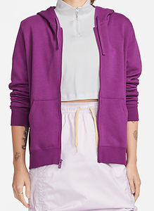 Sweat à capuche zippé en polaire décontracté pour femme, imprimé personnalisé, 100% coton, respirant, anti-boulochage, séchage rapide, haute qualité, couleur unie - Product Image 5