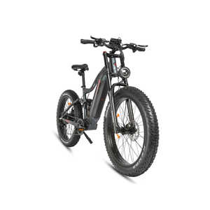Vélo électrique tout-terrain RSA08-II 1000W, autonomie de 65 km, batterie de 60 Ah, fourche avant réglable, suspension arrière, capacité de montée de 40% - Product Image 1