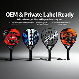 Raqueta de Pádel Profesional de Fibra de Carbono 12K 18K con Núcleo de EVA |   Pala de Pádel de Alto Rendimiento |   Raqueta de Pádel con Logotipo Personalizado OEM - Product Image 5