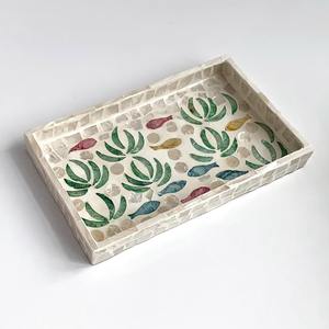 <b>Jewelry</b> storage <b>tray</b> mother of pearl trinket dish stylish MOP serving <b>trays</b> home hotel centerpiece - Product Image 4