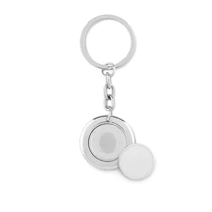 Portachiavi Personalizzato con Anello Piatto e Moschettone Promozionale per Merchandising - Product Image 1