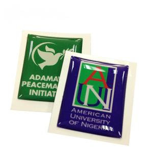 Autocollants en résine époxy transparente en gel, impression de logo 3D en relief, étiquettes personnalisées en plastique pour la vente en gros - Product Image 4