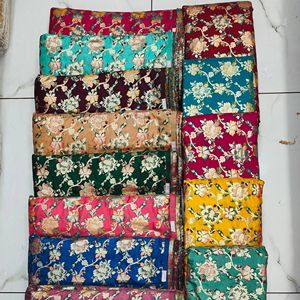 Wholesale 100% Organic Silk Fabric Luxury Jacquard Knitted Apparel for Home Decor and <b>Weddings</b> Brocade Dress Crafting - Product Image 1