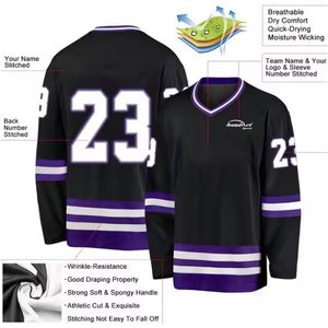 Hot Selling Hockey Jersey Custom Logo Blank Wholesale <b>Ball</b> <b>ice</b> Hockey Jersey - Product Image 4