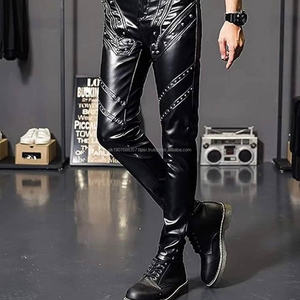 Pantalon en cuir véritable pour homme, qualité supérieure, respirant, couleur noire, meilleur prix - Product Image 3