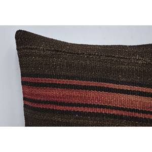 Brown Kilim Patchwork Wool Pillow Luxury <b>18x18</b> Inch Decorative Cushion Floral Vintage Print Woven Bedding Floor Portable - Product Image 2