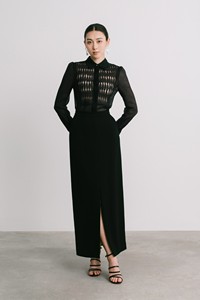 UMEA jupe midi bon matériel jupes noires pour femmes luxe femmes marque de mode taille haute jupe midi société de fabrication - Product Image 6