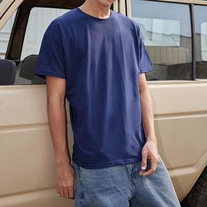 100% coton hommes Visual Street Wear T-Shirt tissu tricoté haut d'été blanc pour T-shirts pour hommes personnalisés - Product Image 2