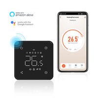 Termostato inteligente con WiFi y pantalla de temperatura ambiente para una calefacción cómoda en el hogar