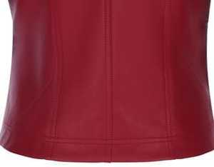 Nueva y elegante chaqueta de cuero para mujer de Color sólido corto de invierno de la mejor calidad de cuero genuino a prueba de viento transpirable ecológico - Product Image 4