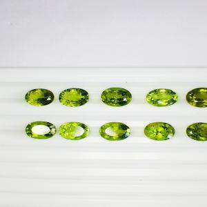 เพชรธรรมชาติคุณภาพ AAA วงรีสีเขียวตัดจากบราซิลเป็นเงาที่ยอดเยี่ยมสีสวยงามสำหรับเครื่องประดับที่ไม่ซ้ำกันทำให้ได้รับการรับรอง IGI - Product Image 1