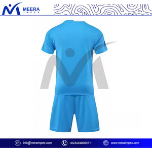 Uniforme de fútbol profesional para hombres, Conjunto de camiseta y pantalones cortos de fútbol que absorbe la humedad para equipos de clubes - Product Image 3