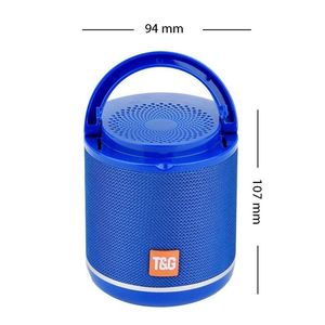 Altavoz Bluetooth T&G TG518 con Radio FM, Luces LED, Micrófono, Alimentado por Batería, Carcasa de Plástico, Azul - Product Image 4