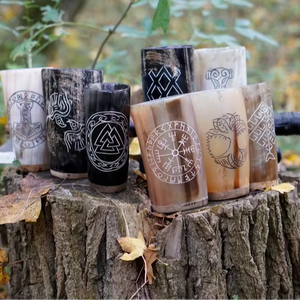 Taza de cuerno artesanal Vasos únicos y duraderos para cada ocasión por Crescent Crafts - Product Image 1