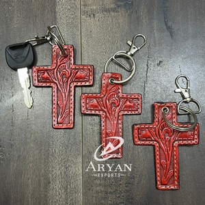 พวงกุญแจหนังวัวแบบมีเครื่องมือสำหรับของขวัญวันเกิดพวงกุญแจแบบปรับแต่งได้พวงกุญแจแบบหรูหราใหม่ - Product Image 1