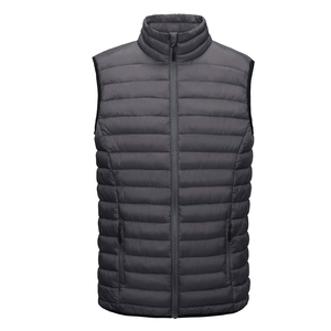 Chaqueta sin mangas acolchada cálida ligera personalizada, chaqueta acolchada sin mangas de invierno de tamaño regular para hombre - Product Image 3