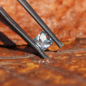 Exclusif 2.0 Ct taille princesse fantaisie couleur bleue diamant cultivé en laboratoire CVD couleur fantaisie diamant en vrac pour bague - Product Image 4