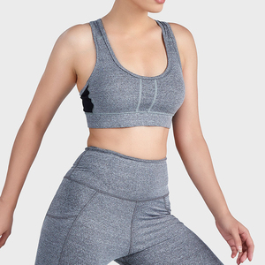 Nouveauté : Soutien-gorge de sport style simple, maintien moyen, séchage rapide et respirant, compression, vente flash en tailles XL et 3XL - Product Image 4