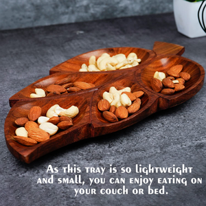 Bandeja de frutas secas de madera de sheesham indio tradicional con acabado fino para regalos y presentación de Mesa de la India - Product Image 6