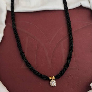 Conjuntos de joyas Envío RTS Desgaste de la boda Joyería de diamantes americanos Alto oro Polaco Piedra completa Diamante americano Mangalsutra - Product Image 1