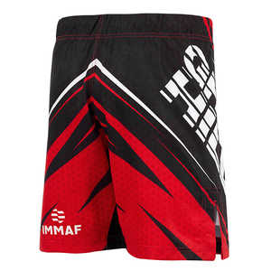 Pantalones Cortos de MMA Aprobados por IMMAF GREEN HILL, Color Rojo, para Vale Tudo y Muay Thai - Product Image 5