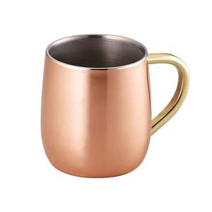 แก้วทองแดงทำมือพร้อมดีไซน์ล่อคลาสสิกด้ามหนาและการตกแต่งภายในที่สะอาดปลอดภัยสำหรับมืออาชีพและใช้ในบ้าน - Product Image 4