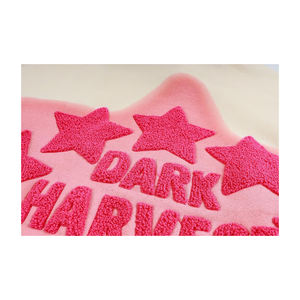 2023 nouveauté personnalisé en relief Streetwear brodé pull pull polaire col rond surdimensionné femmes bouffée impression sweat - Product Image 4