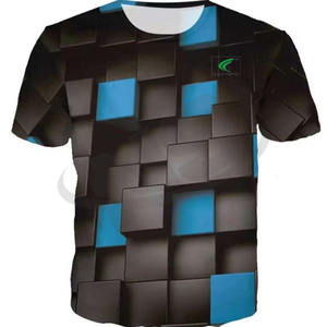 Equipo original mezcla de algodón 100%/bambú suelta descarga impresa Anti-Pilling 200g camiseta de hombre personalizada de alta calidad - Product Image 2