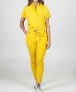 Uniformes Médicos de Punto Blancos a la Moda para Tallas Grandes, Traje de Enfermera, Uniformes de Personal con Diseños Elegantes para Mujeres Enfermeras - Product Image 2