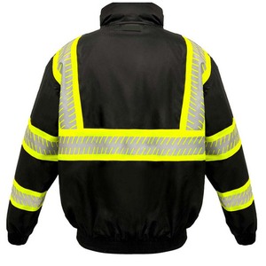 Venta caliente de alta calidad más tamaño de seguridad visual reflectante al aire libre impermeable chaqueta de seguridad para la venta en línea - Product Image 3
