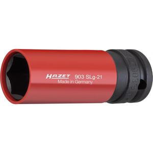 Hazet 6-Point Long Square <b>Impact</b> <b>Socket</b> 1/2'' with Traction Profile for Wheel Mounting - Product Image 1