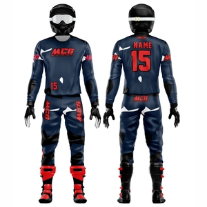 Stylish Design Screen Printing Motorcycle Racing Suit Top Quality Motocross Kit Men's Sublimation Printing 100% Polyester MX Kit - Product Image 1
