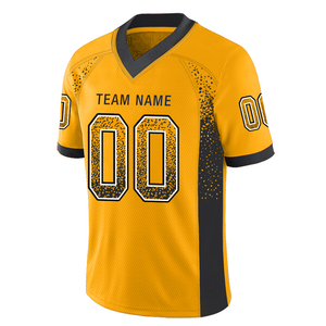 Maillot de football américain Streetwear à la mode avec logo brodé manches courtes en maille respirante-Option grande taille - Product Image 1