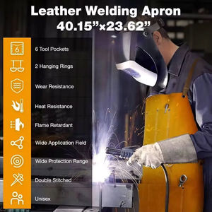 Delantal de soldadura de cuero de moda de alta calidad, delantal de cuero de tamaño personalizado, impermeable, mejor venta, delantal de cuero de soldadura - Product Image 5