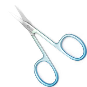 กรรไกรตัดเล็บแบบตรงสำหรับทำเล็บทำจากสเตนเลสสตีลใช้สำหรับหนังกำพร้าสองชั้นสีน้ำเงิน - Product Image 4