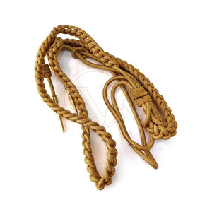 Aiguillette de oro ceremonial con 2 puntas de alambre de lingotes uniforme Aiguillettes equipo de defensa personal - Product Image 4
