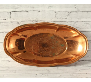 Plateau de service en cuivre Design martelé de taille multiple Plateau en cuivre épaissi personnalisable de haute qualité - Product Image 4