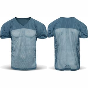 OEM Service Personnalisation Logo Brodé Plus Size Mesh Rugby Jersey uniforme de football américain Maillot de football américain - Product Image 4