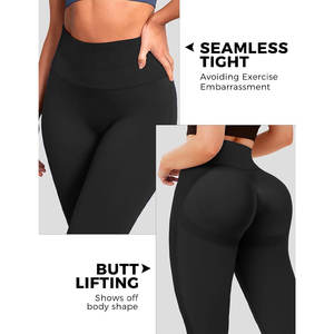 Pantalon d'entraînement taille haute doux et extensible à séchage rapide personnalisé Leggings décontractés pour la salle de sport et le yoga pour femmes - Product Image 6