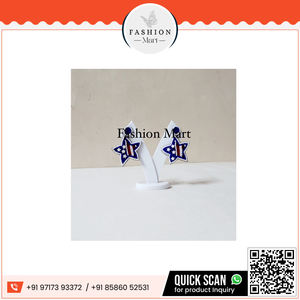 ต่างหูธงชาติอเมริกันสีขาวและสีฟ้าสีแดงทันสมัยสำหรับเด็กผู้หญิงและผู้หญิงสำหรับงานเฉลิมฉลองวันเอกราช - Product Image 2