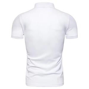Polo de Golf de manga corta con media cremallera ligero personalizable para hombre al por mayor, nuevo estilo informal con cuentas y diseño sólido - Product Image 4