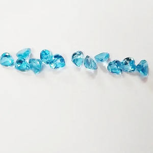 6mm Natural suizo azul Topacio facetado en forma de corazón de alta calidad certificada piedras preciosas sueltas productos hechos a mano tendencia Alibaba Deal - Product Image 3