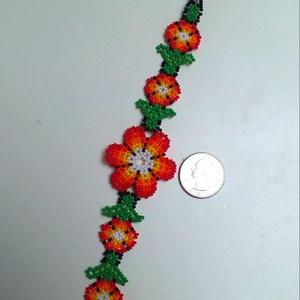 PUSHI Ornements de main ethniques Perles de millet Bracelet de perles de main colorées Bracelet tressé Version large Bracelet de chaîne de main PAR HF CRAFTS - Product Image 4