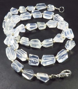 Perles de quartz clair naturel taillées en facettes, forme de pépites, 8-12 mm, brin de 18 pouces, qualité supérieure, pierres précieuses en vrac d'Arkansas pour collier - Product Image 3