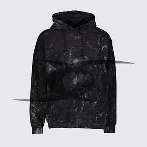 Sudaderas con capucha lavadas con ácido de moda, sudaderas con capucha de lana personalizadas de fabricante, sudaderas con capucha térmicas de gran tamaño de Terry francés desgastadas para hombres - Product Image 6