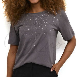 Tendencia 2026, Ropa Casual al por Mayor, Transpirable, Talla Grande, Lavado Ácido, con Pedrería, Mezcla de Poliéster/Algodón, Corte Regular, Verano - Product Image 2