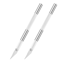 Couteau d'art avec 5 lames de rechange, couteau à graver, couteau de précision pour loisirs créatifs, couteau à découper le papier, outils PPF