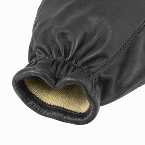 Gants résistants aux coupures en cuir avec doublures en fibre de Kevlar, gants de patrouille à manchette courte en cuir de vachette aniline 786Q.Com-DFK300 - Product Image 4