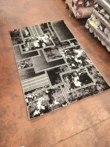 Tapis Adiva turc en polyester, tissé jacquard, à poils longs, fabriqué à la machine, rembourré, réversible, lavable, antidérapant, anti-taches - Product Image 3